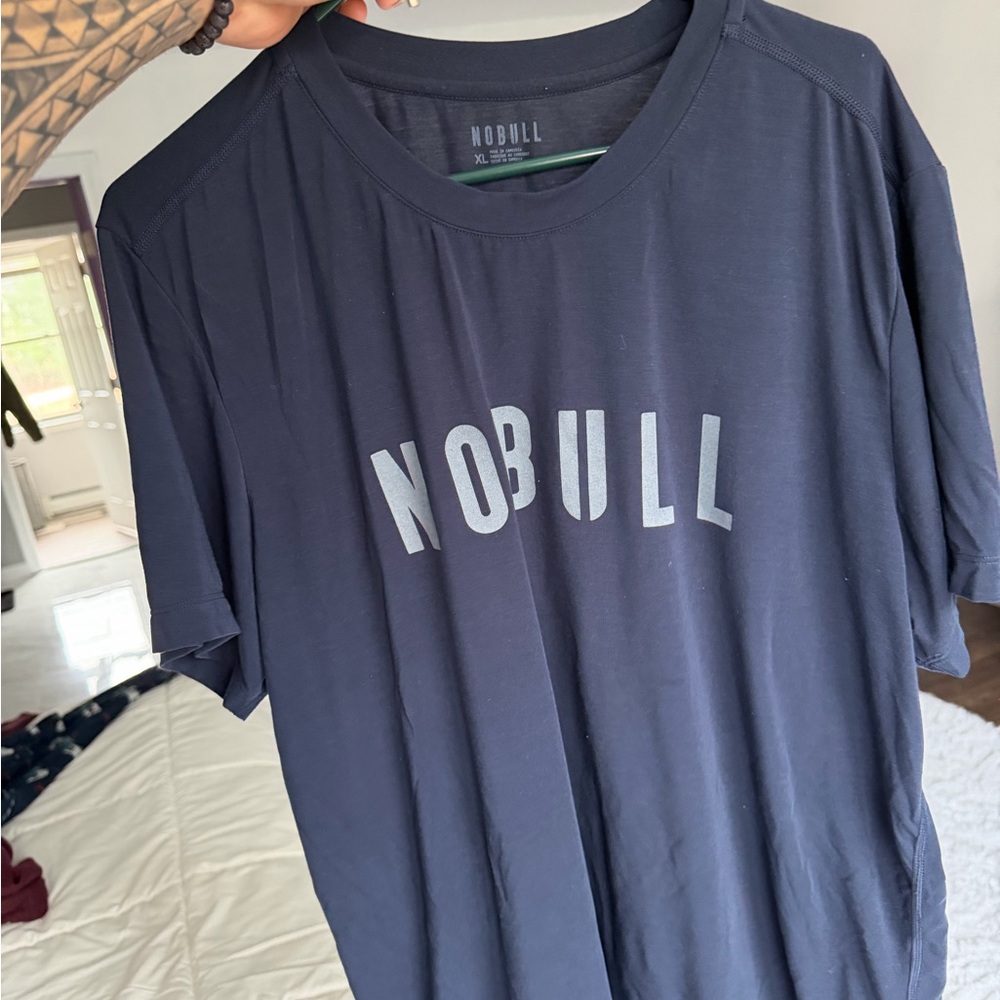 NOBULL Men's Dark Blue Short Sleeve Tee